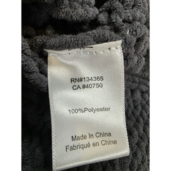 Marla Wynne Women's M Charcoal Chunky Cable Knit Grandmacore Sweater - Picture 11 of 12